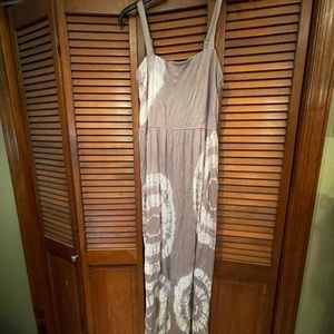 INC grey tye dyed maxi dress.  SZ 2X